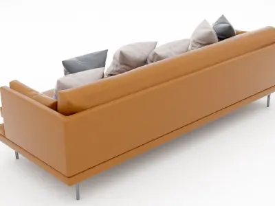 leather sofa  Free 3D model