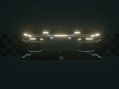 Sci-FI Panels - Combinable  Low-poly 3D model