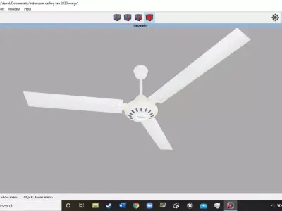 IndusCom SDI-201105060-LVLS ceiling fan Free 3D model
