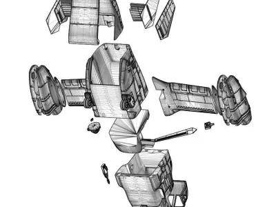 Osprey v22 Military aircraft scale 1-18 3D print model