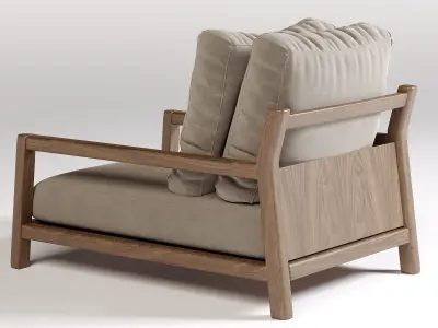Pablo Outdoor Amrchair 3D model