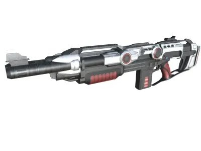 11-shotgun-SG12-gun model 3d game ready model Low-poly 3D model Low-poly 3D model