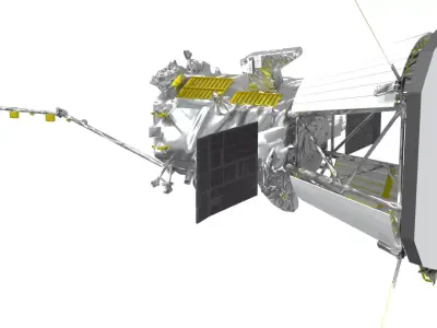 Parker-Solar-Probe spacecraft Low-poly 3D model