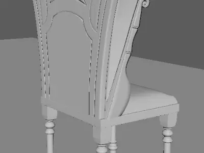 pirate chair  Free low-poly 3D model