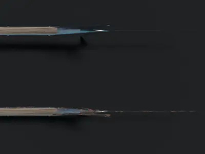 Medieval Crescent Bladed Halberd Low-poly 3D model