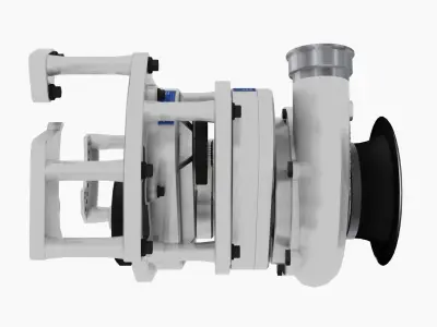 Procharger F3X-140 Crank Driven Low-poly 3D model