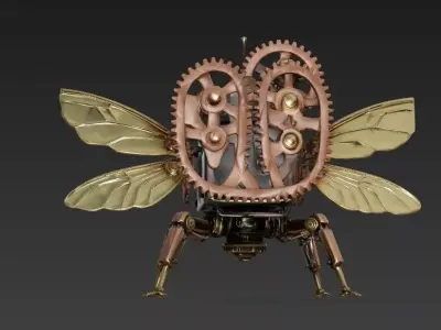 Atlas-Prime Cybernetic Manipulator Low-Poly 3D Model Low-poly 3D model