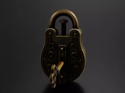 Old lock 01 3D print model