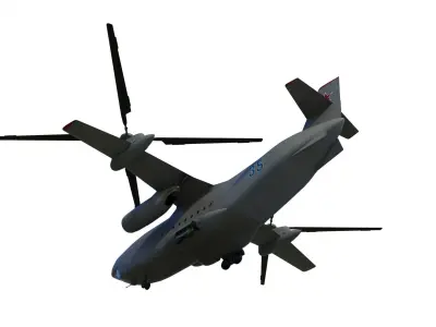 Kamov Ka-35 concept helicopter  3D model