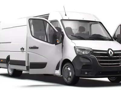 Renault Master Van L4H2 HQInterior 2023 3D model