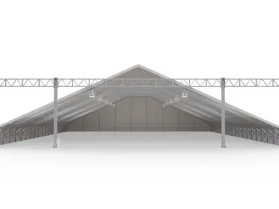 Hangar 63 Meters Long 3D model