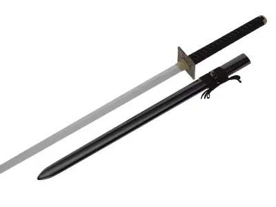 Ninjato Sword Low-poly 3D model