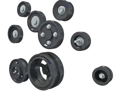 Engine Pulleys 3D model