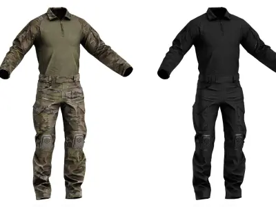 CRYE PRECISION COMBAT UNIFORM G4 Low-poly 3D model
