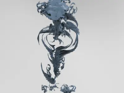 Ghost rock Hades Roots collection Low-poly 3D model