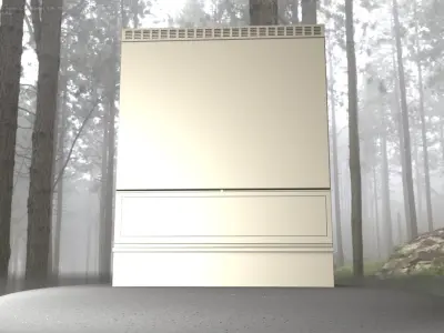 Electrical Distribution Cabinet 98 Low-poly 3D model