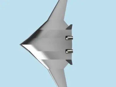 Blended Wing Body Aircraft 3D print model
