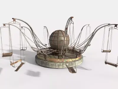 Abandoned Octopus Swing 3D model