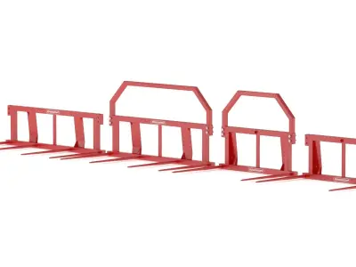 Bale Transport Fork Euro Set 3D model