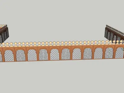 indian jodhpuri stone jali 3d modal 3D model