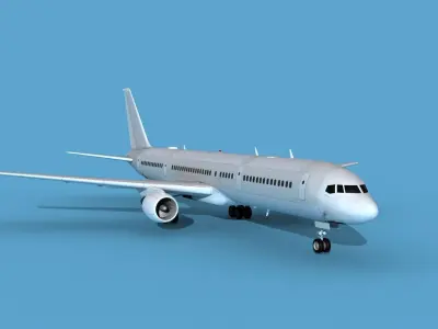 Boeing C-32A-200 Bare Metal 3D model