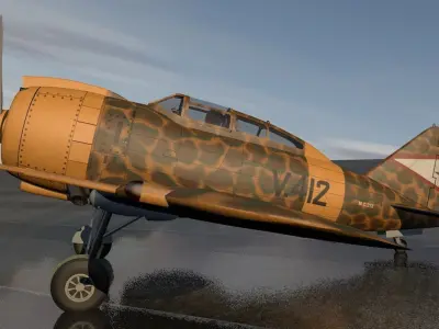 Reggiane Re-2000 Heja 3D model