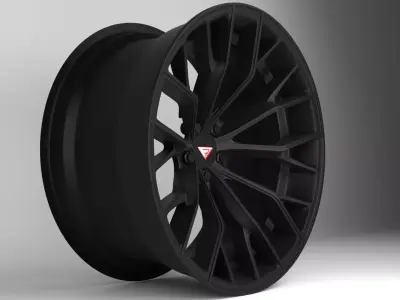 Ferrada Forged FR9 Wheel Low-poly 3D model
