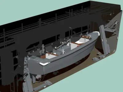 LST-4002 Shimokita Raunch Side Hanger 3D model