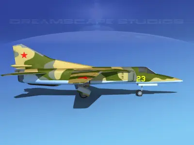 Mig-27 Flogger LP USSR Low-poly 3D model