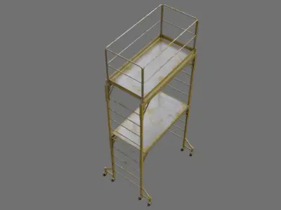 Scaffold 1C Low-poly 3D model