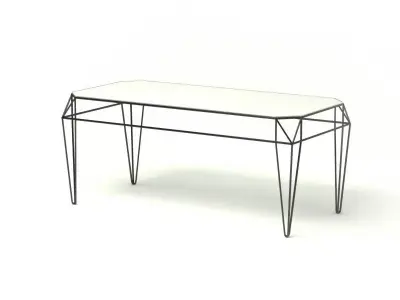 FREE Contemporary Steel Table Free 3D model