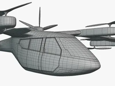 Hyundai S-A1 air taxi 3D model