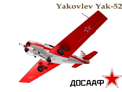 Yakovlev Yak-52  3D model