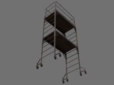 Scaffold 1E Low-poly 3D model