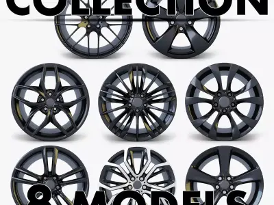 Car Rim Wheel Collection volume 1 3D model