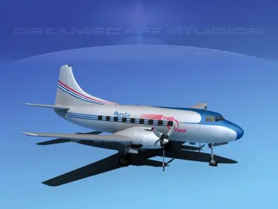 Martin 202 Martinliner 3D model