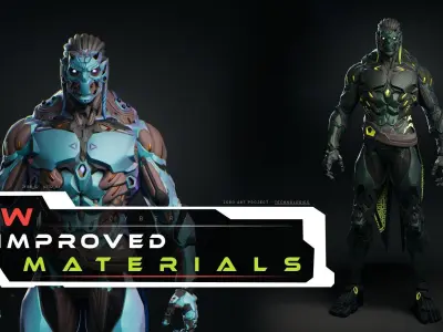 Robot Cyber Suit 1 Low-poly 3D model