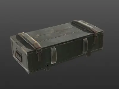 Ammo Crate PBR  3d Model  Low-poly 3D model