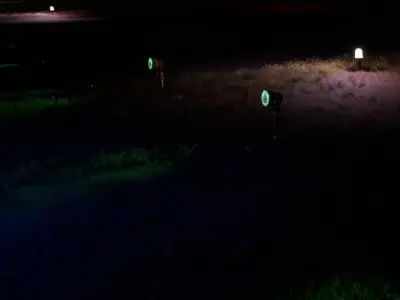 Airport Runway lights and Taxi lights Low-poly 3D model