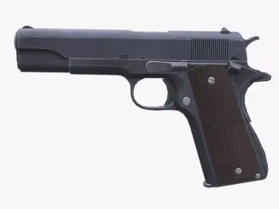 Colt M1911 Low-poly 3D model