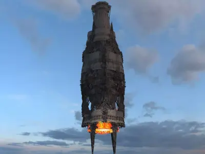 Deep Sea lava tower 4 3D model