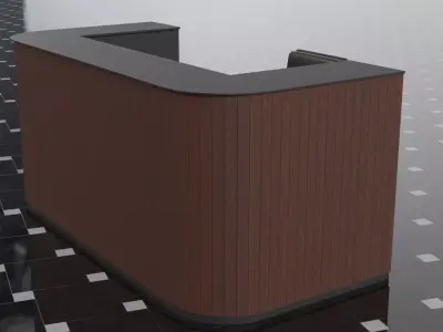 Office Reception Desk 3D model