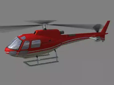 As 350 V1 Helicopter Low-poly 3D model
