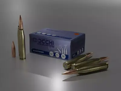 408 Chey Tac Ammo and Ammobox 3D model