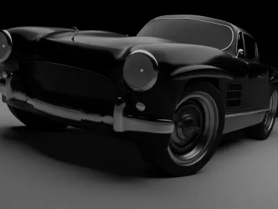 Mercedes 300SL Gullwing Free 3D model