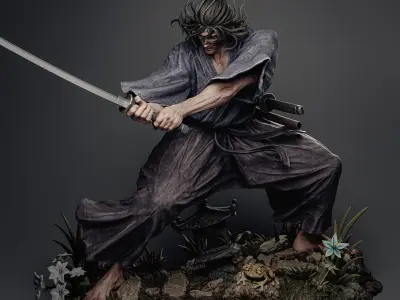 Musashi Miyamoto 3D Print 3D print model