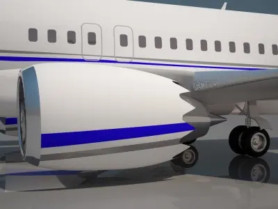 Enter AIr Boeing 737 max 8 3D model