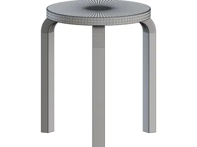 Stool 60 by Artek 3D model