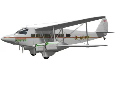 de Havilland DH86 Express 3D model