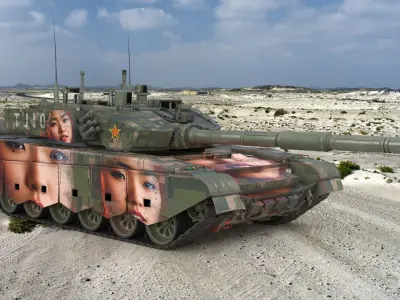 Tank China Type ZTZ 99A MTB Liu Yang 3D model